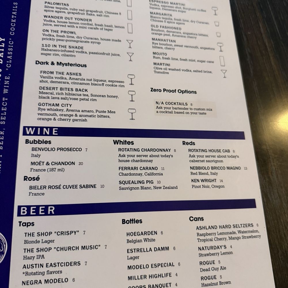 UnCork'd Kitchen & Bar  - Menu - Cocktail Bars Near Me - Tucson, Arizona