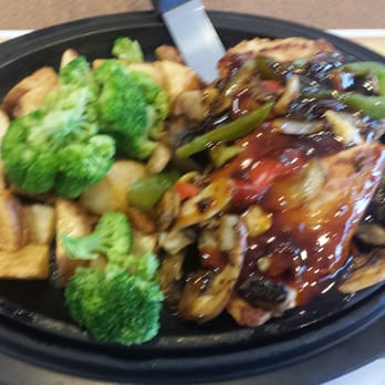Denny's - Bourbon chicken, with broccoli and roasted potatoes. - Diners Near Me - Margate, Florida Denny's - Bourbon chicken, with broccoli and roasted potatoes. - Diners Near Me - Margate, Florida