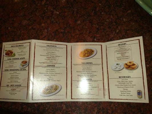 Menu photo 8 Inka Wasi Rolling Hills Estates, CA Menu photo 8 Inka Wasi Rolling Hills Estates, CA