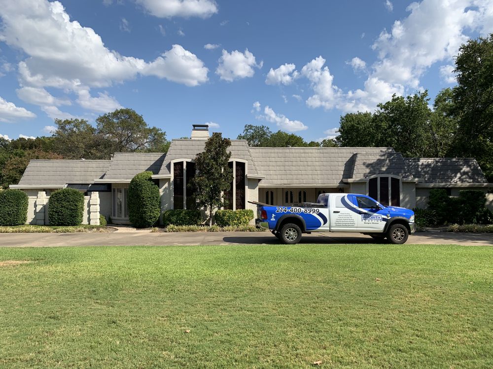 Slide of Priority Roofing