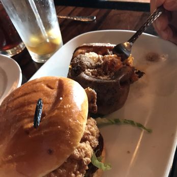 LongHorn Steakhouse - Chicken sandwich and sweet potato with cinnamon sugar and butter. - Steakhouses Near Me - Clarksville, Tennessee LongHorn Steakhouse - Chicken sandwich and sweet potato with cinnamon sugar and butter. - Steakhouses Near Me - Clarksville, Tennessee