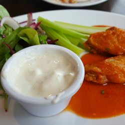 Blu BBQ - Buffalo wings with blue cheese dip
