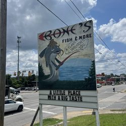 Bone's Fish & More - Sign