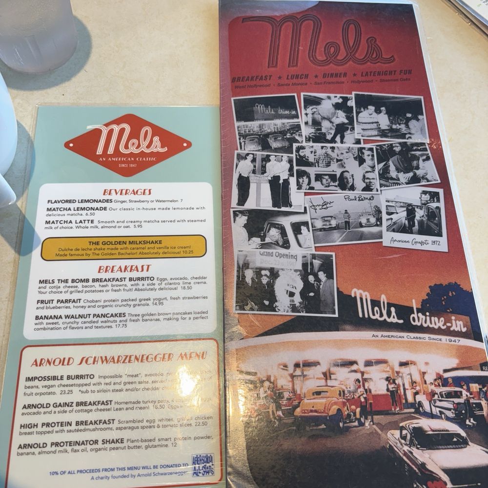 Mel's Drive-In - Menu - American Near Me - West Hollywood, California