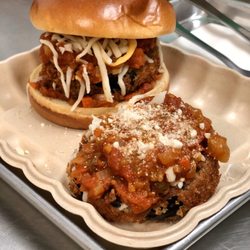 Son of a Butcher Craft Fire - Eggplant Parmesan Sammich