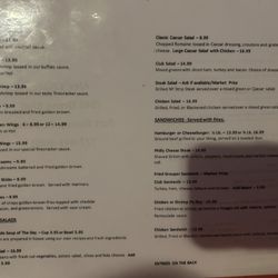 Alex Place - Menu