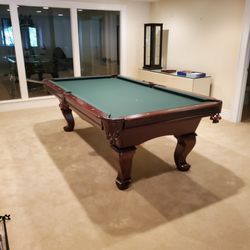 Leon's Billiard's & More - Beautiful Elayna pool table in WC stain