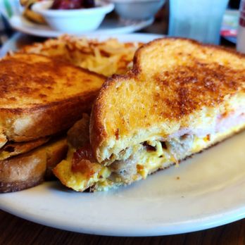 Denny's - Grand Slamwich with hash browns - Diners Near Me - Norman, Oklahoma Denny's - Grand Slamwich with hash browns - Diners Near Me - Norman, Oklahoma