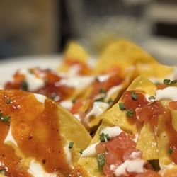 NBC Sports Grill & Brew - Loaded nachos without meat.