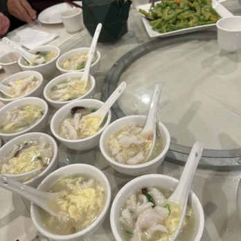 Chang's Garden - Madam Sung's Fish Chowder (loved this!) and Salted Egg Yolk Bitter Melon - Chinese Near Me - Arcadia, California