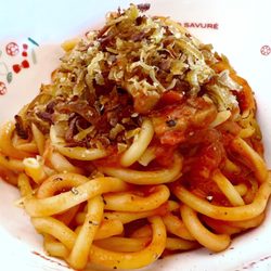 Savure - Vegan Bucatini Al'Amatrciana