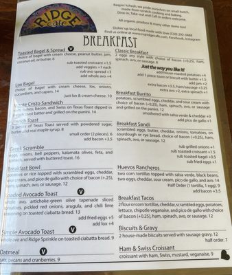 Menu photo 2 The Ridge Cafe North San Juan, CA