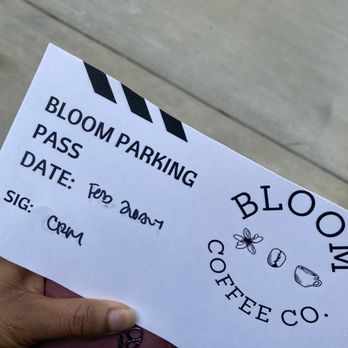 Bloom Coffee - Parking pass they give you...good for the month - Coffee & Tea Near Me - Atlanta, Georgia Bloom Coffee - Parking pass they give you...good for the month - Coffee & Tea Near Me - Atlanta, Georgia