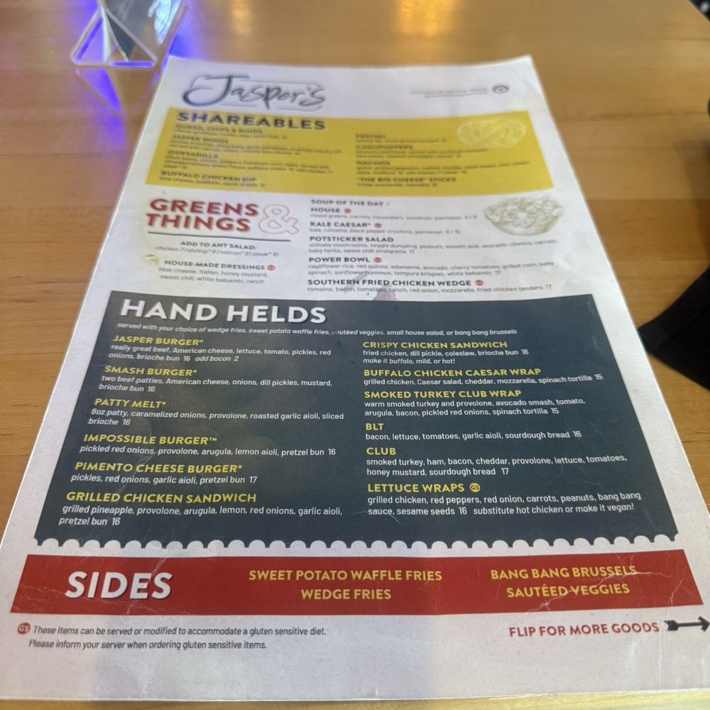 Jasper's - Jasper's Menu - New American Near Me - Nashville, Tennessee