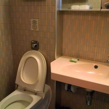 Carnival Elation - Not much to look at. Bathroom (oceanview cabin) on Carnival Elation. - Tours Near Me - New Orleans, Louisiana