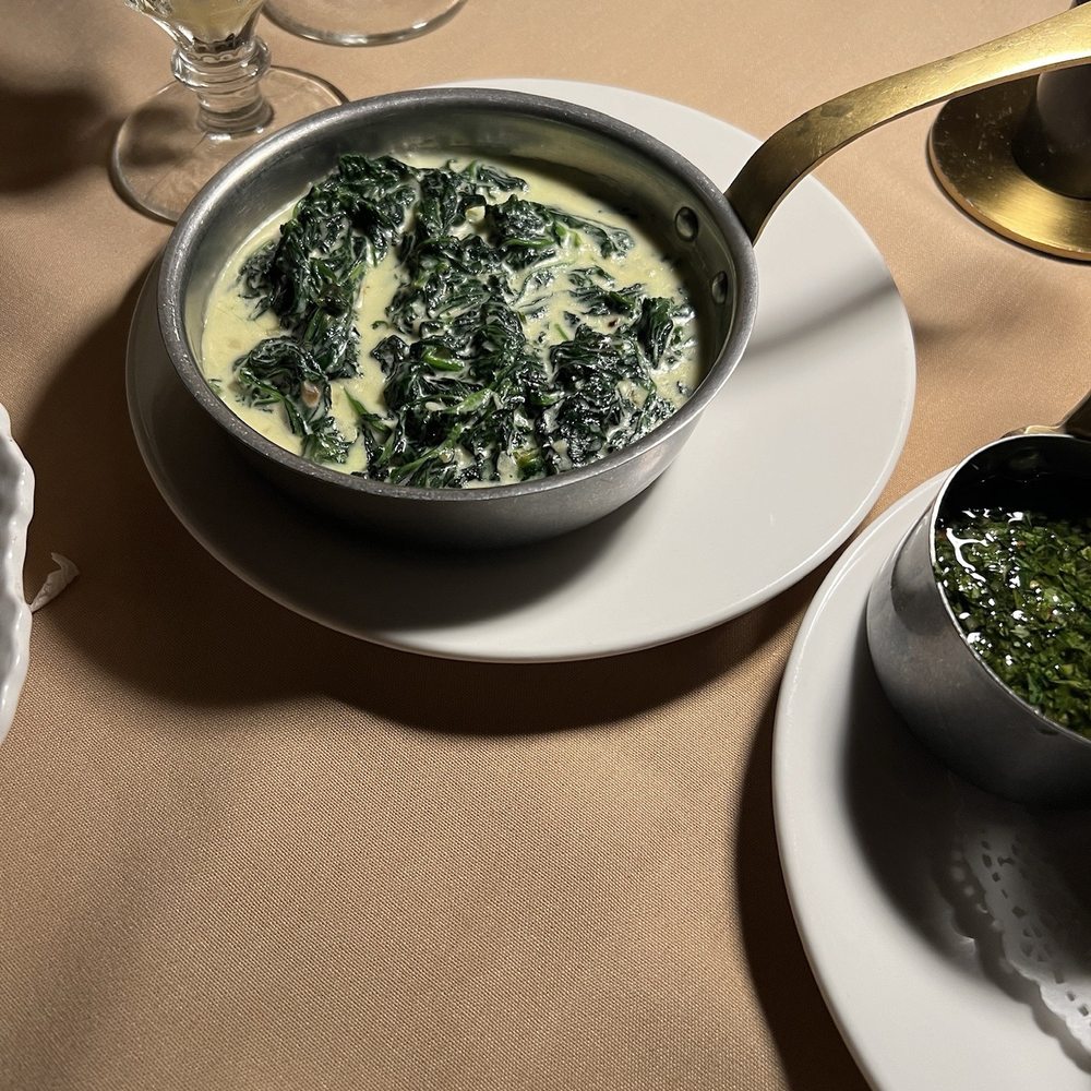 The Consulate - Midtown - Creamed spinach and chimichurri sauce - French Near Me - New York, New York The Consulate - Midtown - Creamed spinach and chimichurri sauce - French Near Me - New York, New York
