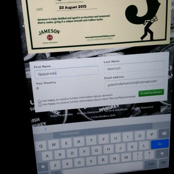 Jameson Distillery Bow St - After the tour and the whiskey tasting you can receive your Jameson certificate :) - Museums Near Me - Dublin, D