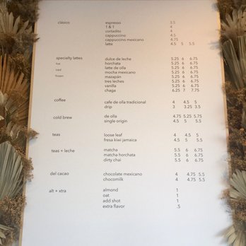 Mi Cafecito Coffee - Menu - Coffee & Tea Near Me - Pomona, California