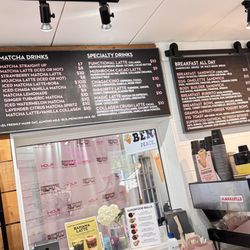 Mama Matcha Green Bar - Menu-- partial