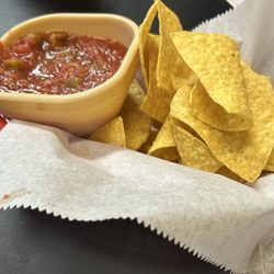 Home Plate Restaurant - Stale chips and mild salsa