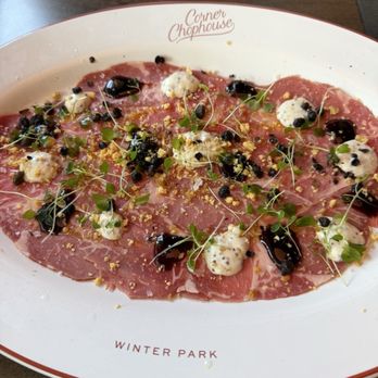 Corner Chophouse - Beef Carpaccio - Steakhouses Near Me - Winter Park, Florida