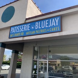 Exterior outside entrance of Patisserie Bluejay - Outside signage - Arcadia, California Exterior outside entrance of Patisserie Bluejay - Outside signage - Arcadia, California