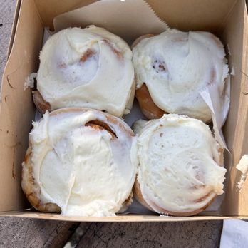 Cinnamon's Bakery - DELICIOUS!  Look at the size of these rolls! - Bakeries Near Me - Estes Park, Colorado