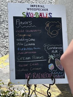 Imperial Woodpecker Sno-Balls by null