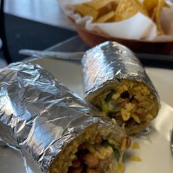 Taqueria Morena - Vegetarian - chile relleno burrito with pinto beans. Very good. Would order again.
