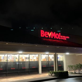 BevMo! - the exterior of a restaurant at night - Beer, Wine & Spirits Near Me - Torrance, California