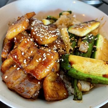 K1 Belton The Bloom - Soy Pork Belly Rice Bowl. - Korean Near Me - Belton, Texas