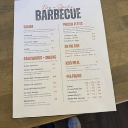 Fire + Smoke BBQ - Menu