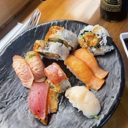 Izumi Rotary and Bar - Scraped off the mini plates to my big plate!