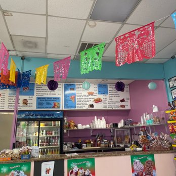 Paleteria Y Neveria Encanto - Order counter with all the options available! - Shaved Ice Near Me - Tomball, Texas Paleteria Y Neveria Encanto - Order counter with all the options available! - Shaved Ice Near Me - Tomball, Texas