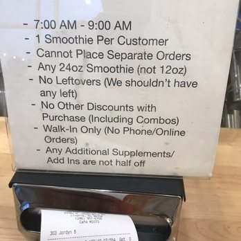 Tropical Smoothie Cafe - 1/2 off smoothies between 7-9am daily. - Juice Bars & Smoothies Near Me - Livonia, Michigan Tropical Smoothie Cafe - 1/2 off smoothies between 7-9am daily. - Juice Bars & Smoothies Near Me - Livonia, Michigan