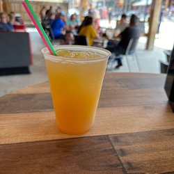 Tin City Saloon - House margarita on their large outdoor patio.