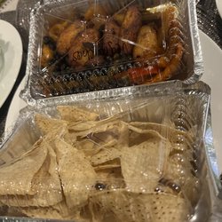 Bro-Ritos - Veggie nachos (special request to separate chips from toppings so the chips doesn't get soggy)