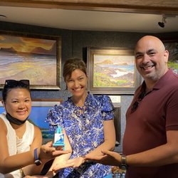 Lana(center) miniature artist and painter