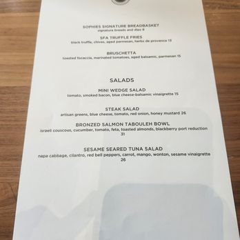 Sophie's - Sarasota - MENU - New American Near Me - Sarasota, Florida Sophie's - Sarasota - MENU - New American Near Me - Sarasota, Florida
