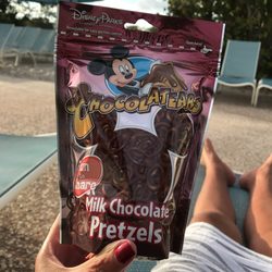 Conch Flats General Store - $8 chocolate covered Mickey pretzels. Oh well when a girl needs chocolate to relax at the pool