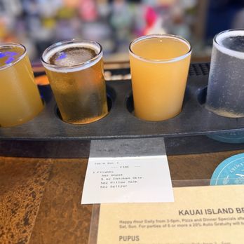 Kauai Island Brewing - Flight - American Near Me - Eleele, Hawaii Kauai Island Brewing - Flight - American Near Me - Eleele, Hawaii