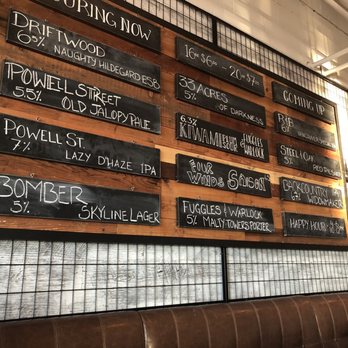 Hook Restaurant - Beer menu - they do have a great tap list! - Seafood Near Me - Vancouver, British Columbia Hook Restaurant - Beer menu - they do have a great tap list! - Seafood Near Me - Vancouver, British Columbia
