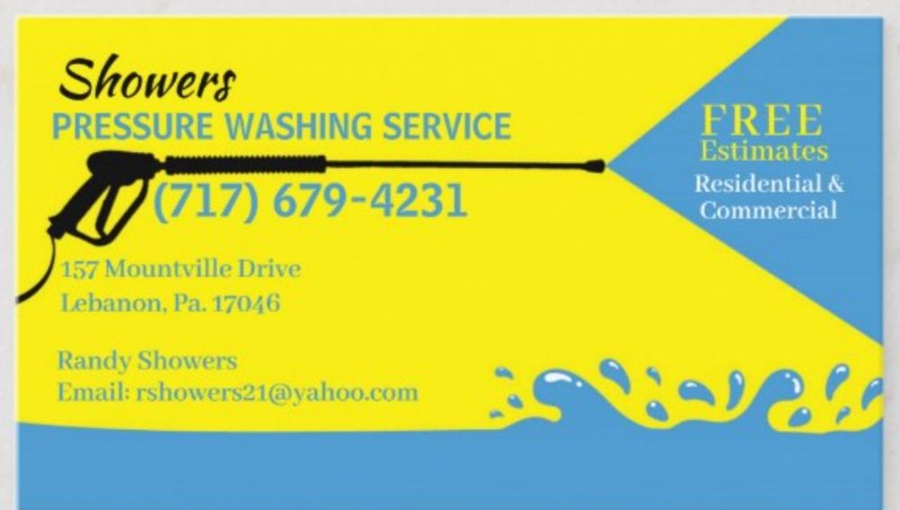 SHOWERS PRESSURE WASHING Updated September 2024 157 Mountville Dr, Lebanon, Pennsylvania