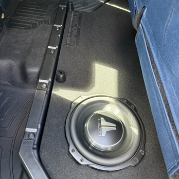 Car Audio & Security Specialists - JL Audio 10 TW3 Sub, with custom under seat box - Car Stereo Installation Near Me - Honolulu, Hawaii