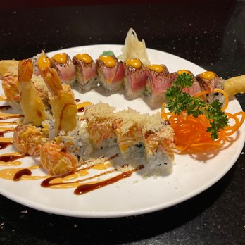 JIN Sushi Hibachi Thai - Black Dragon Roll and Dancing Dragon Roll Delicious!! - Thai Near Me - St. Augustine, Florida JIN Sushi Hibachi Thai - Black Dragon Roll and Dancing Dragon Roll Delicious!! - Thai Near Me - St. Augustine, Florida