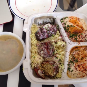 Petra Bistro - The hummus instead of a veggie kabob. So disappointing. - Mediterranean Near Me - Seattle, Washington