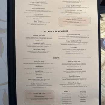 Kirkwood - Dinner menu - American Near Me - Houston, Texas Kirkwood - Dinner menu - American Near Me - Houston, Texas