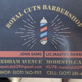 Royal Cuts - Card info - Barbers Near Me - Modesto, California
