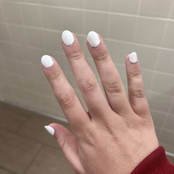 Norton Nails - Manicure with white gel polish