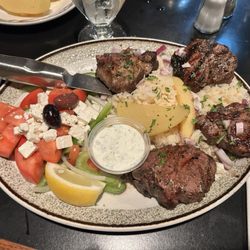 Diamond Steak and Seafood House - Greek lamb chop platter